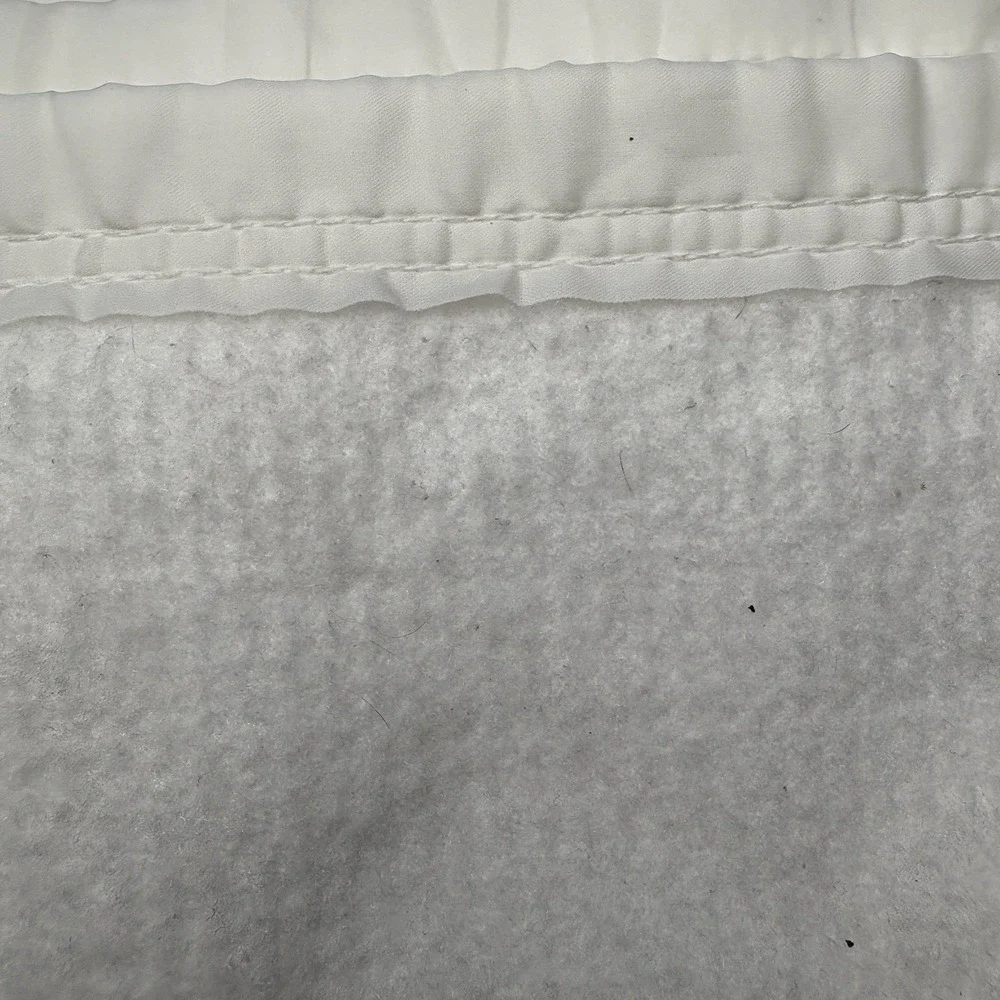 Vintage White Polyester Baby Blanket Teddy Moon 40x40